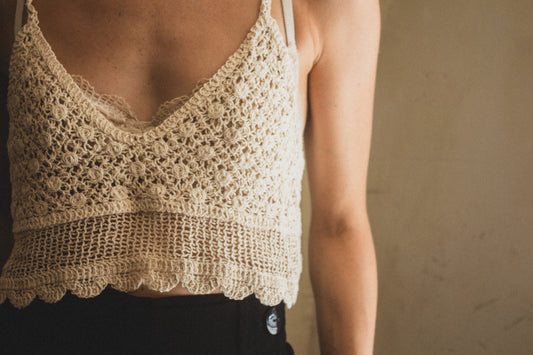 Crochet Knitted Cropped Cami